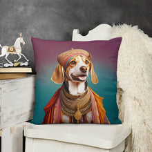 Load image into Gallery viewer, Royal Coronation Maharaja Beagle Plush Pillow Case-Cushion Cover-Beagle, Dog Dad Gifts, Dog Mom Gifts, Home Decor, Pillows-7