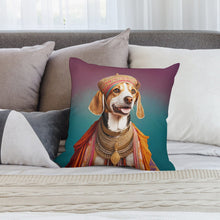 Load image into Gallery viewer, Royal Coronation Maharaja Beagle Plush Pillow Case-Cushion Cover-Beagle, Dog Dad Gifts, Dog Mom Gifts, Home Decor, Pillows-8