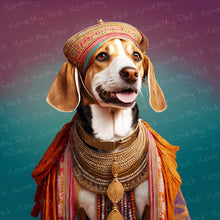 Load image into Gallery viewer, Royal Coronation Maharaja Beagle Wall Art Poster-Art-Beagle, Dog Art, Home Decor, Poster-1