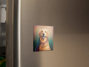 Royal Golden Retriever Fridge Magnet-Home Decor-Dogs, Golden Retriever, Home Decor, Magnet-2