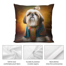 Load image into Gallery viewer, Royal Majesty Shih Tzu Plush Pillow Case-Cushion Cover-Dog Dad Gifts, Dog Mom Gifts, Home Decor, Pillows, Shih Tzu-3
