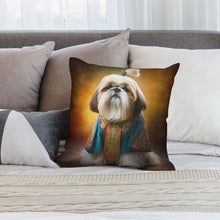 Load image into Gallery viewer, Royal Majesty Shih Tzu Plush Pillow Case-Cushion Cover-Dog Dad Gifts, Dog Mom Gifts, Home Decor, Pillows, Shih Tzu-7