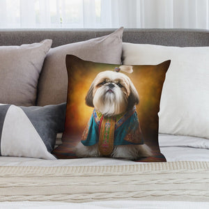 Royal Majesty Shih Tzu Plush Pillow Case-Cushion Cover-Dog Dad Gifts, Dog Mom Gifts, Home Decor, Pillows, Shih Tzu-7