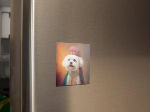 Royal Maltese Fridge Magnet-Home Decor-Dogs, Home Decor, Magnet, Maltese-1