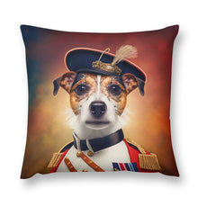 Load image into Gallery viewer, Royal Ruffian Jack Russell Terrier Plush Pillow Case-Cushion Cover-Dog Dad Gifts, Dog Mom Gifts, Home Decor, Jack Russell Terrier, Pillows-12 &quot;×12 &quot;-1