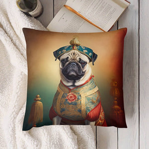 Royal Ruminations Fawn Pug Plush Pillow Case-Cushion Cover-Dog Dad Gifts, Dog Mom Gifts, Home Decor, Pillows, Pug-7