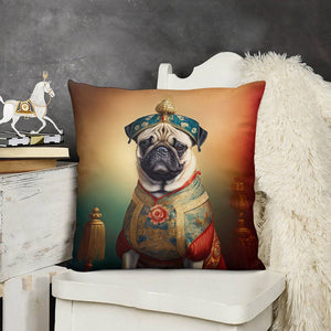 Royal Ruminations Fawn Pug Plush Pillow Case-Cushion Cover-Dog Dad Gifts, Dog Mom Gifts, Home Decor, Pillows, Pug-8