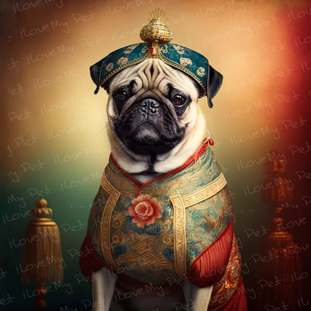 Royal Ruminations Fawn Pug Wall Art Poster-Art-Dog Art, Home Decor, Poster, Pug-1