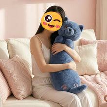 Load image into Gallery viewer, Russian Blue Cat Body Pillow Plush Toy - Snuggly Long Fur Ball (Medium to Giant Size)-Stuffed Animals-Cats,Home Decor,Pillows,Russian Blue Cat,Stuffed Animal-2