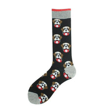 Load image into Gallery viewer, Saint Bernard Love Mid Calf Cotton Socks-Apparel-Apparel, Dogs, Saint Bernard, Socks-2