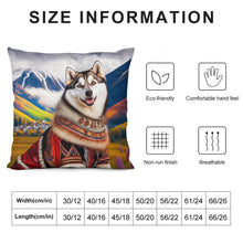 Load image into Gallery viewer, Sami Splendor Siberian Husky Plush Pillow Case-Cushion Cover-Dog Dad Gifts, Dog Mom Gifts, Home Decor, Pillows, Siberian Husky-6