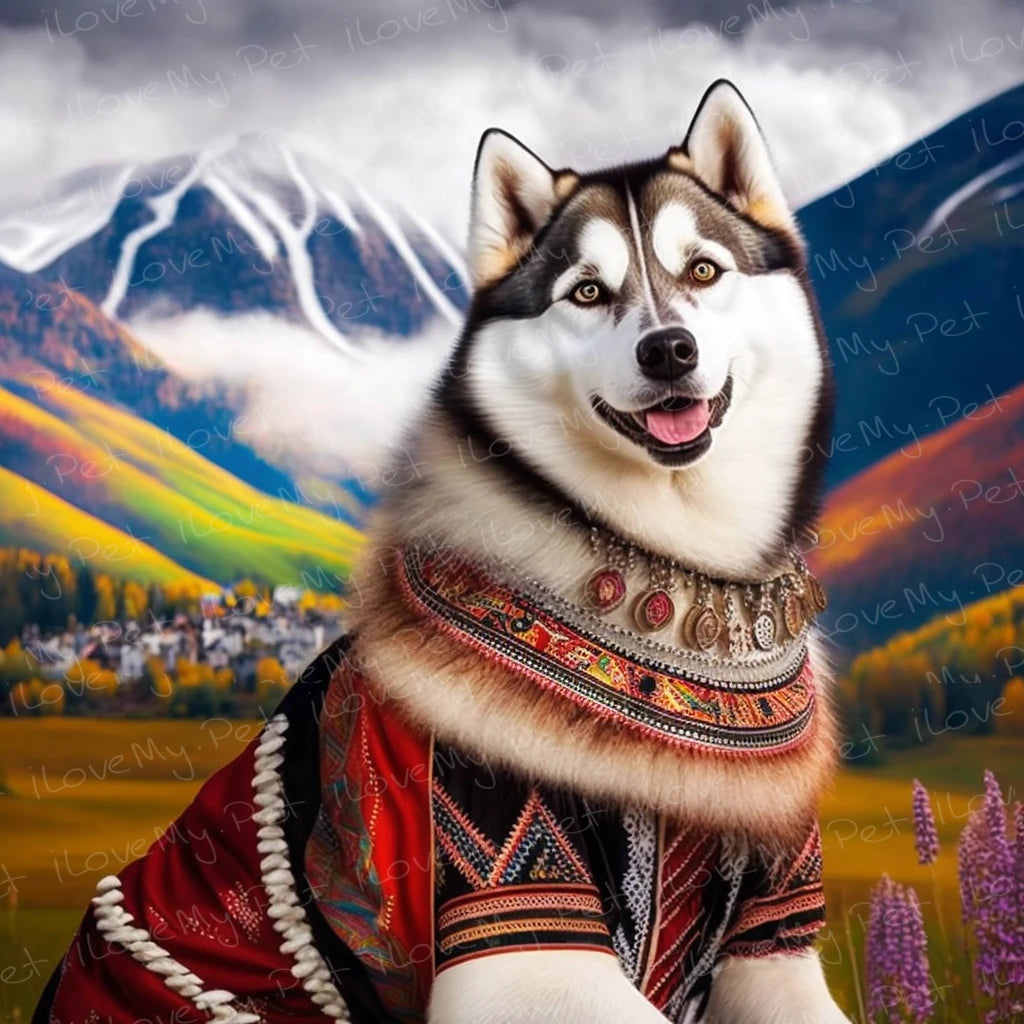 Sami Splendor Siberian Husky Wall Art Poster-Art-Dog Art, Home Decor, Poster, Siberian Husky-1