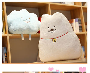 Samoyed and Cloud Plush Toy Pillows-Home Decor-Dogs, Home Decor, Samoyed, Soft Toy, Stuffed Animal-6