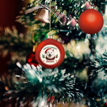 Load image into Gallery viewer, Samoyed Ornament - Classic Red Round Shape - Santa's Favourite Design - Personalized with Photo and Name-Christmas Ornament-Christmas,Christmas Ornament,Personalize Artwork,Samoyed-3