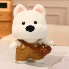 Load image into Gallery viewer, Samoyed Plush Toy - All Dressed Up Sammies-Overalls-30cm-20