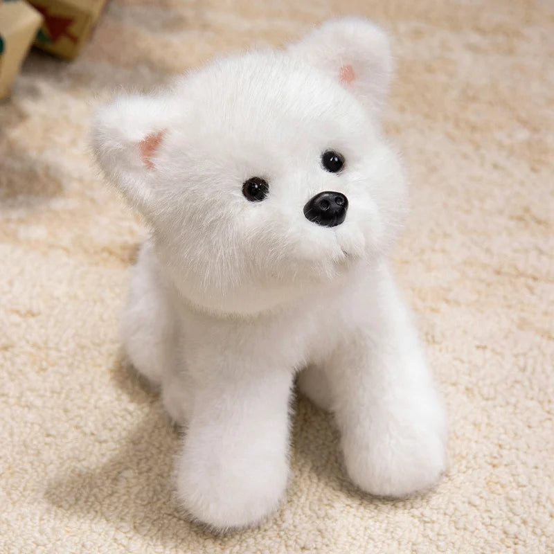 Samoyed Plush Toy Sitting Baby Samoyed Soft Toy Samoed 40cm