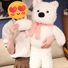 Load image into Gallery viewer, Samoyed Stuffed Animal Plush Toy - Cozy Pink Scarf Cutie-10