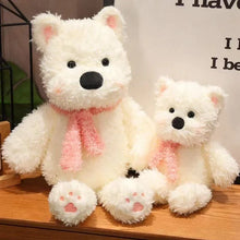 Load image into Gallery viewer, Samoyed Stuffed Animal Plush Toy - Cozy Pink Scarf Cutie-2