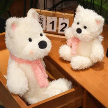 Load image into Gallery viewer, Samoyed Stuffed Animal Plush Toy - Cozy Pink Scarf Cutie-3