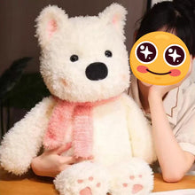 Load image into Gallery viewer, Samoyed Stuffed Animal Plush Toy - Cozy Pink Scarf Cutie-9