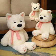 Load image into Gallery viewer, Samoyed Stuffed Animal Plush Toy - Cozy Pink Scarf Cutie-1