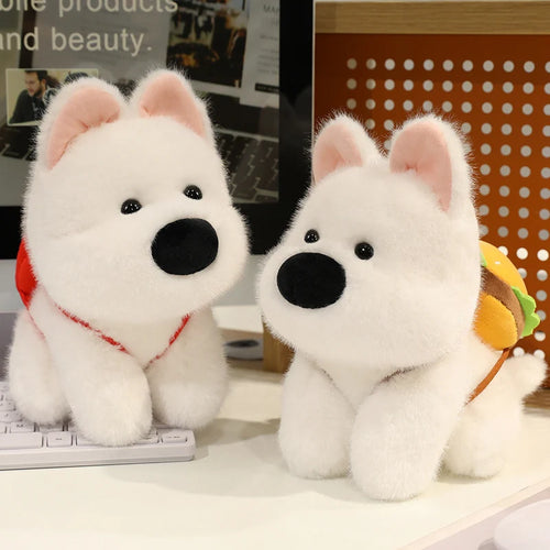 Samoyed Stuffed Animal Plush Toy with Backpack-6