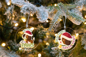 Santa Paws Beagle Christmas Tree Ornaments-Christmas Ornament-Beagle, Christmas, Dogs-11