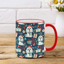 Load image into Gallery viewer, Santa Paws Parade Lhasa Apso Christmas Coffee Mug-2
