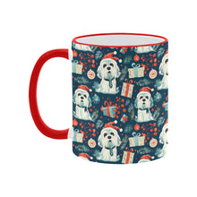 Load image into Gallery viewer, Santa Paws Parade Lhasa Apso Christmas Coffee Mug-3