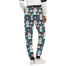 Load image into Gallery viewer, Santa Paws Parade Lhasa Apso Christmas Unisex Sweatpants-Apparel-Apparel, Christmas, Dog Dad Gifts, Dog Mom Gifts, Lhasa Apso, Pajamas-3