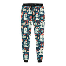 Load image into Gallery viewer, Santa Paws Parade Lhasa Apso Christmas Unisex Sweatpants-Apparel-Apparel, Christmas, Dog Dad Gifts, Dog Mom Gifts, Lhasa Apso, Pajamas-4