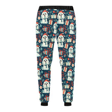 Load image into Gallery viewer, Santa Paws Parade Lhasa Apso Christmas Unisex Sweatpants-Apparel-Apparel, Christmas, Dog Dad Gifts, Dog Mom Gifts, Lhasa Apso, Pajamas-5