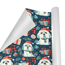 Load image into Gallery viewer, Santa Paws Parade Shih Tzu Christmas Gift Wrapping Paper - 2 Rolls-Christmas Ornament-Christmas,Shih Tzu,Wrapping Paper-3