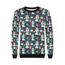 Load image into Gallery viewer, Santa Paws Parade Shih Tzu Christmas Sweatshirt for Women-Apparel-Apparel, Christmas, Dog Mom Gifts, Shih Tzu, Sweatshirt-3