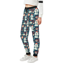 Load image into Gallery viewer, Santa Paws Parade Shih Tzu Christmas Unisex Sweatpants-Apparel-Apparel, Christmas, Dog Dad Gifts, Dog Mom Gifts, Pajamas, Shih Tzu-2