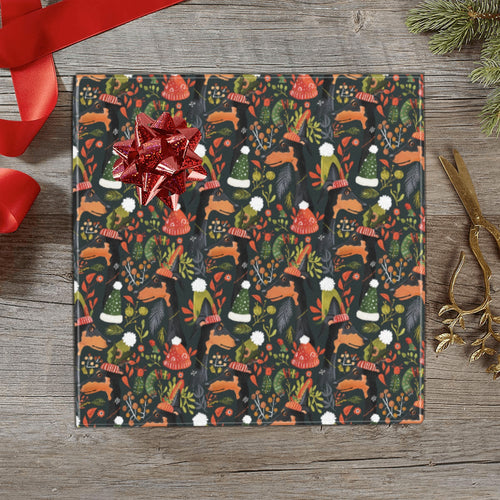 Santa's Little Helpers Dobermans Christmas Gift Wrapping Paper - 2 Rolls-Christmas Ornament-Christmas,Doberman,Wrapping Paper-1