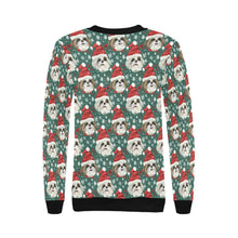 Load image into Gallery viewer, Santas&#39; Little Yelpers Lhasa Apsos Christmas Sweatshirt for Women-Apparel-Apparel, Christmas, Dog Mom Gifts, Lhasa Apso, Sweatshirt-4