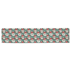 Santas' Little Yelpers Lhasa Apsos Christmas Table Runner-Home Decor-Christmas, Home Decor, Lhasa Apso-ONE SIZE-2