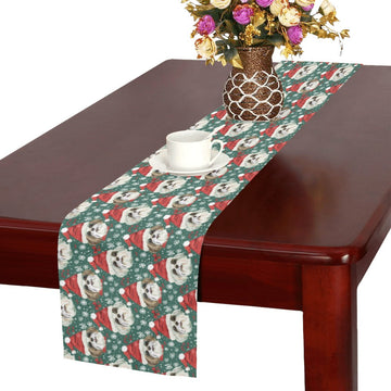 Santas Little Yelpers Lhasa Apsos Christmas Table Runner One Size 360x