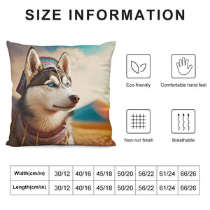 Sapphire-Eyed Siberian Husky Plush Pillow Case-Cushion Cover-Dog Dad Gifts, Dog Mom Gifts, Home Decor, Pillows, Siberian Husky-6