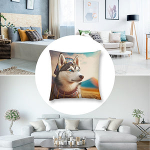 Sapphire-Eyed Siberian Husky Plush Pillow Case-Cushion Cover-Dog Dad Gifts, Dog Mom Gifts, Home Decor, Pillows, Siberian Husky-8
