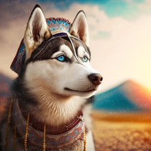 Load image into Gallery viewer, Sapphire-Eyed Siberian Husky Wall Art Poster-Art-Dog Art, Home Decor, Poster, Siberian Husky-1