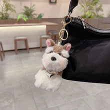 Load image into Gallery viewer, Schnauzer Bag Charm and Keychain - 2 Coat Colors - Fluffy Schnauzer Love-Accessories,Dog Mom Gifts,Keychain,Schnauzer-2