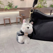 Load image into Gallery viewer, Schnauzer Bag Charm and Keychain - 2 Coat Colors - Fluffy Schnauzer Love-Accessories,Dog Mom Gifts,Keychain,Schnauzer-3