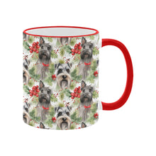 Load image into Gallery viewer, Schnauzer Holly Jamboree Christmas Coffee Mug-3