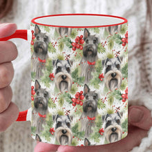 Load image into Gallery viewer, Schnauzer Holly Jamboree Christmas Coffee Mug-White3-ONE SIZE-1