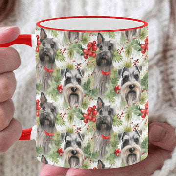 Schnauzer Holly Jamboree Christmas Coffee Mug White3 One Size 360x