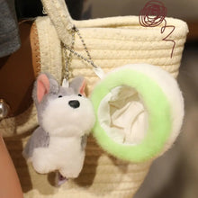 Load image into Gallery viewer, Schnauzer in an Egg Shell Plush Toy Keychain-Stuffed Animals-Dog Memorial Gifts,Schnauzer,Stuffed Animal-2