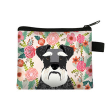 Load image into Gallery viewer, Schnauzer in Bloom Coin Purse-Accessories-Accessories, Bags, Dogs, Schnauzer-2