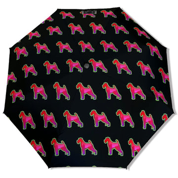 Schnauzer Neon Glow Umbrella 360x